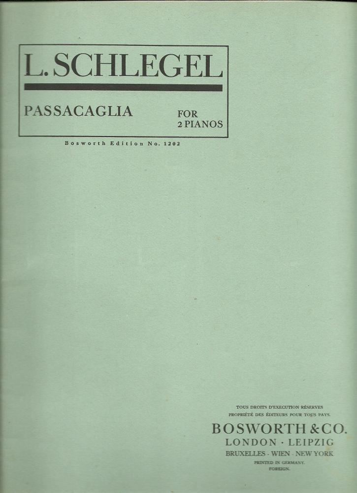 Passacaglia opus 31 (ed. Bosworth)